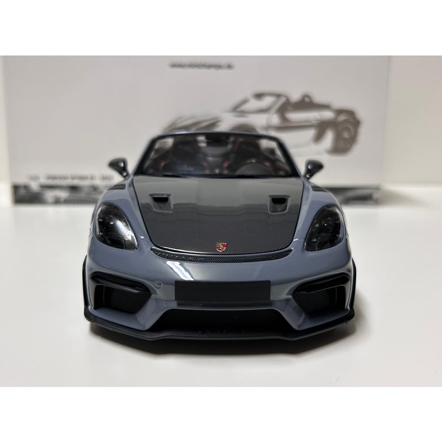 ミニチャンプス　ポルシェ911 991 GT3 1/18 ミニカー　グレー ミニチャンプス minichmaps 1/18 Porsche 718 Spyder RS Weissach-pkg