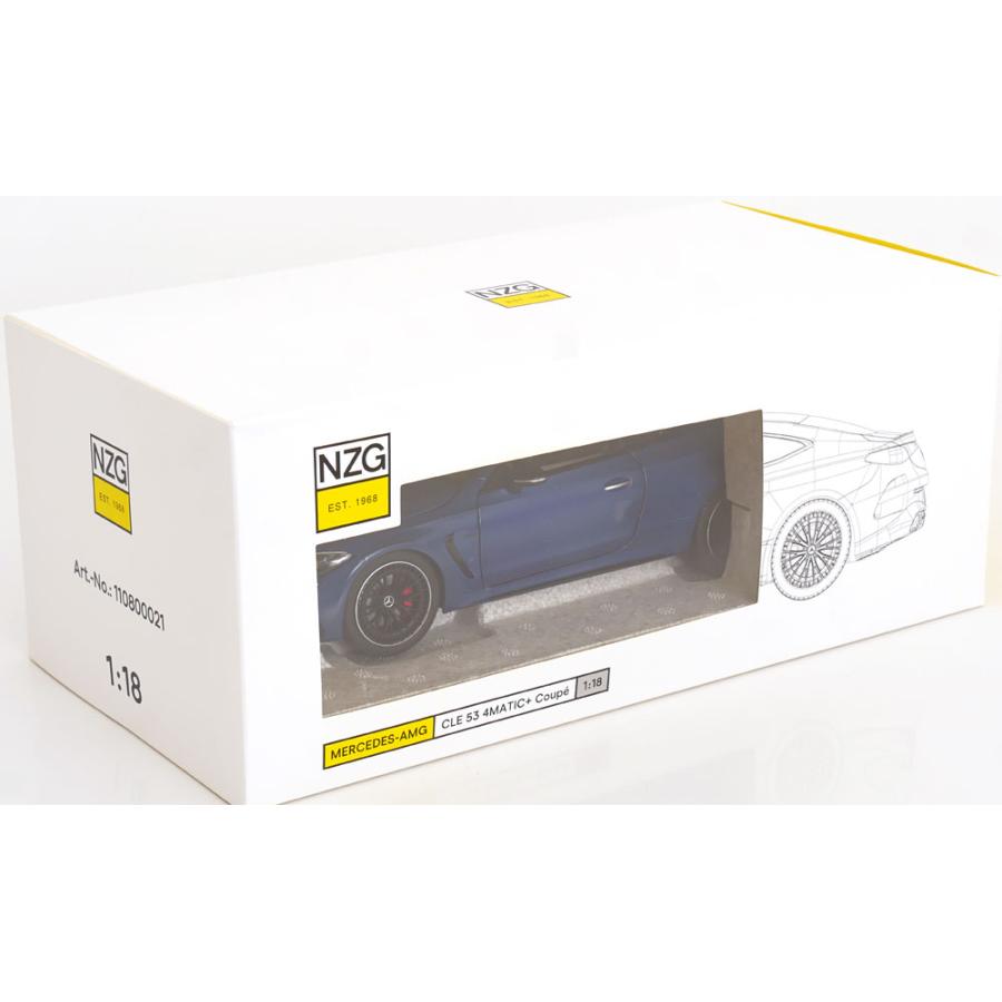 NZG 1/18 Mercedes Benz AMG CLE 53 Coupe 2024 SPECTRAL BLUE