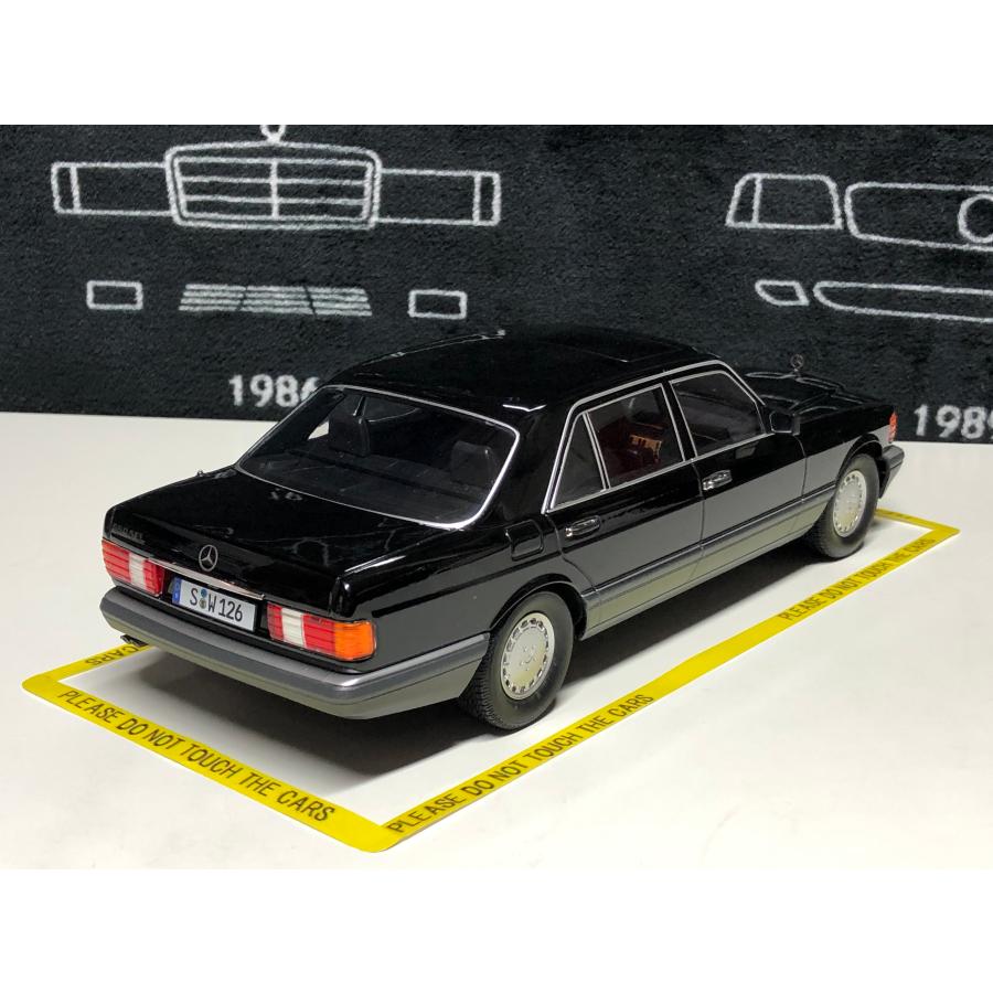 iScale 1/18 Mercedes Benz 560 SEL S class (W126) year 1985 black