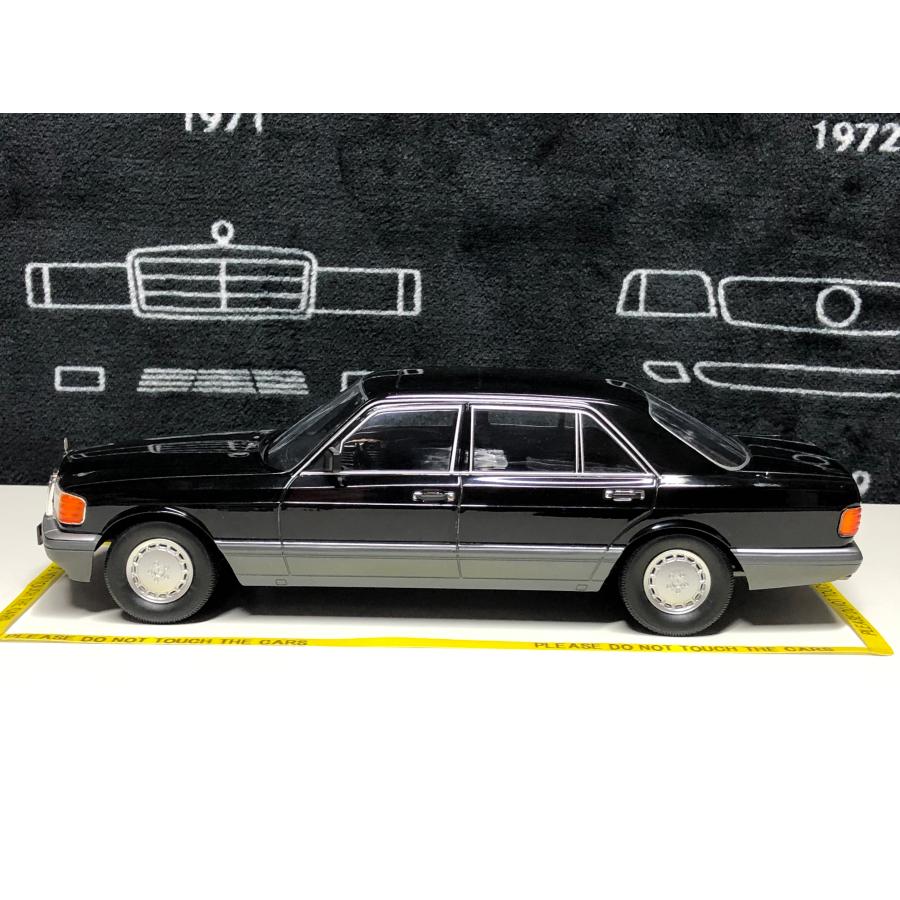 iScale 1/18 Mercedes Benz 560 SEL S class (W126) year 1985 black