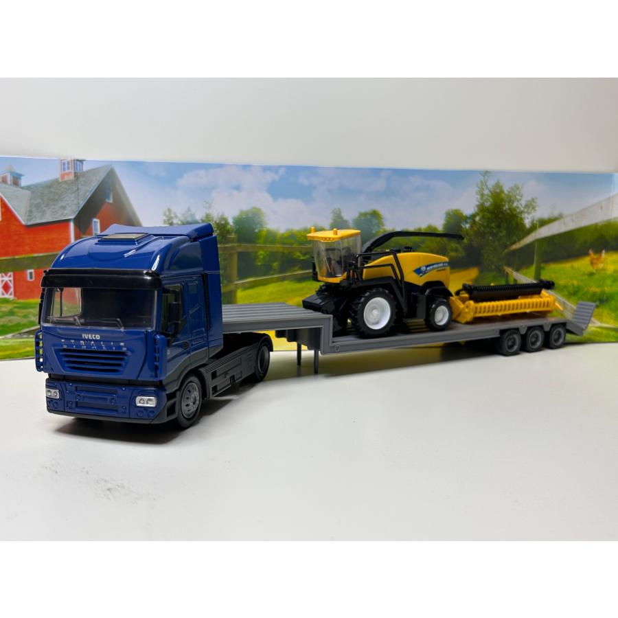 NEWRAY 1/43 IVECO FIAT STRALIS 540 WITH NEW HOLLAND FR920