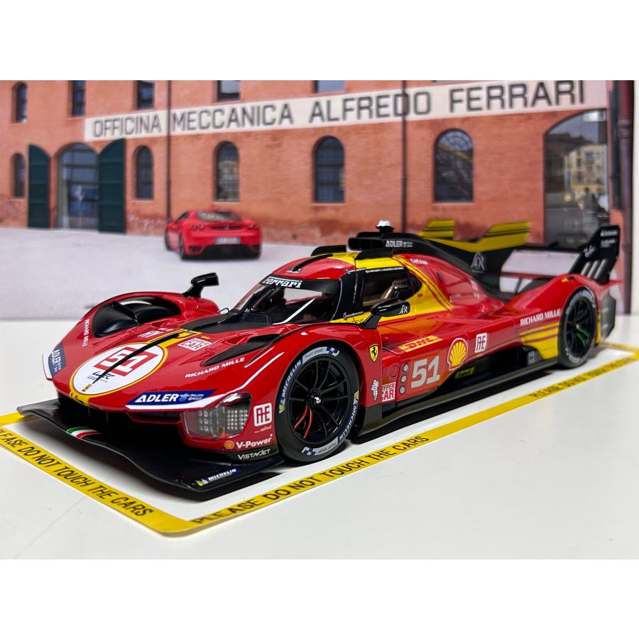 Bburago Burago 1/18 Ferrari 499P #51 WEC Qatar 2024 Calado Bburago Burago 1/18 Ferrari 499P #51 WEC Qatar 2024 Calado