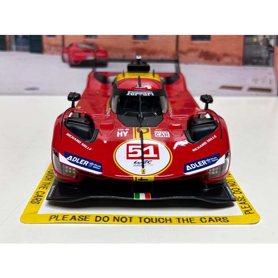 Bburago Burago 1/18 Ferrari 499P #51 WEC Qatar 2024 Calado Bburago Burago 1/18 Ferrari 499P #51 WEC Qatar 2024 Calado