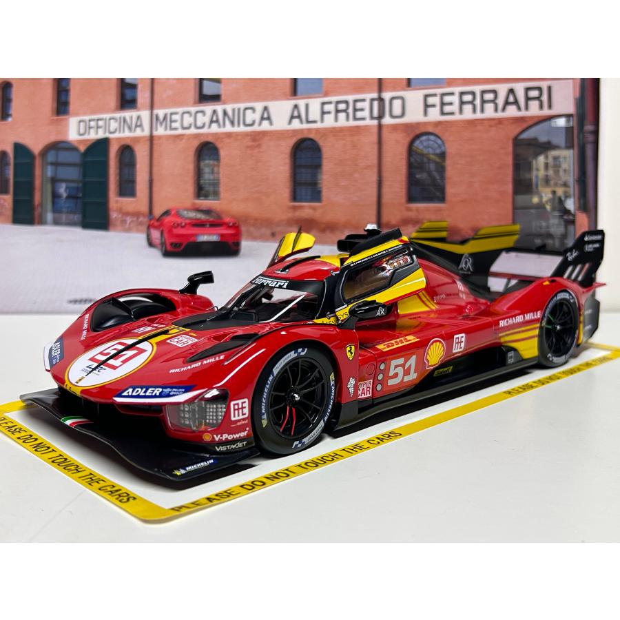 Bburago Burago 1/18 Ferrari 499P #51 WEC Qatar 2024 Calado Bburago Burago 1/18 Ferrari 499P #51 WEC Qatar 2024 Calado