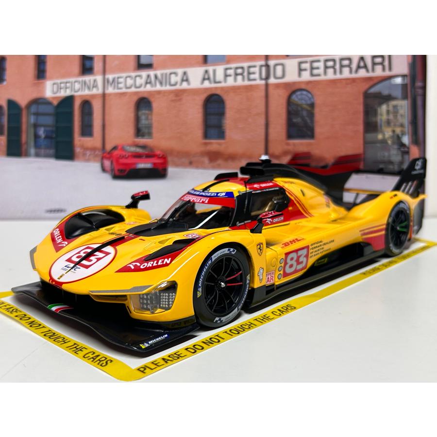 Bburago Burago 1/18 Ferrari 499P #83 WEC Qatar 2024 Kubica Bburago Burago 1/18 Ferrari 499P #83 WEC Qatar 2024 Kubica