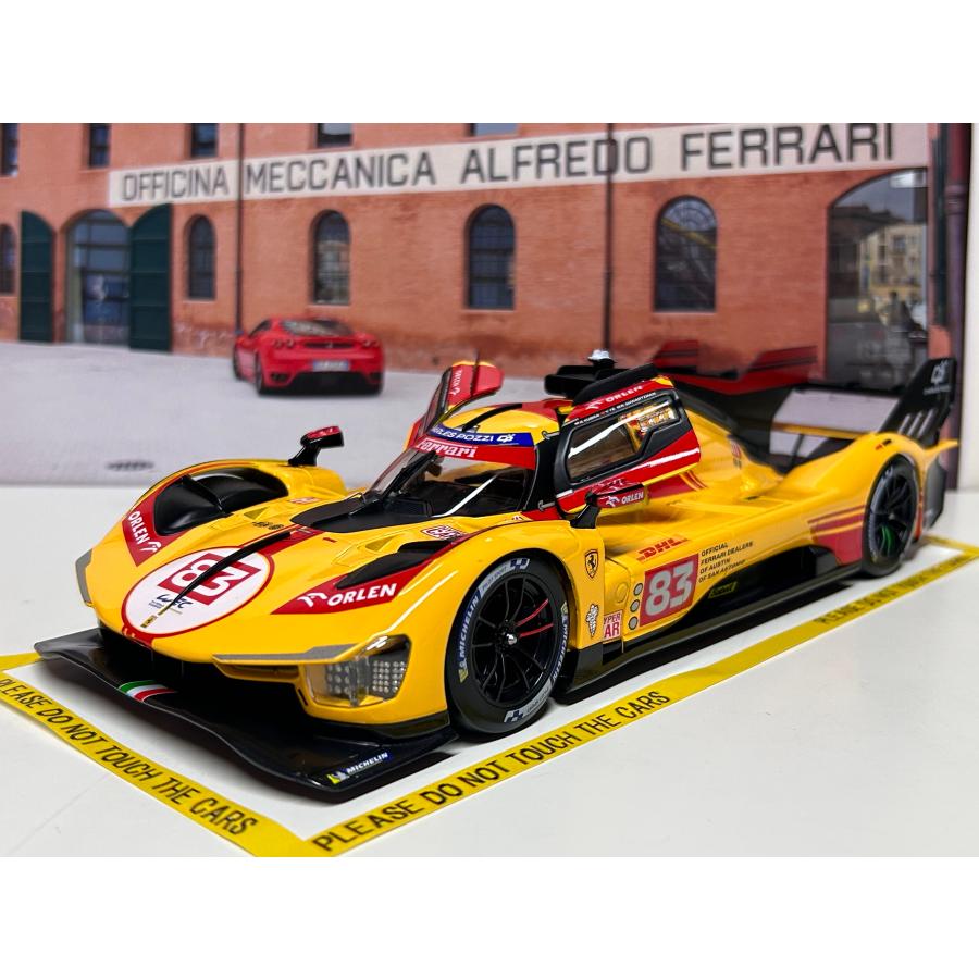 Bburago Burago 1/18 Ferrari 499P #83 WEC Qatar 2024 Kubica Bburago Burago 1/18 Ferrari 499P #83 WEC Qatar 2024 Kubica