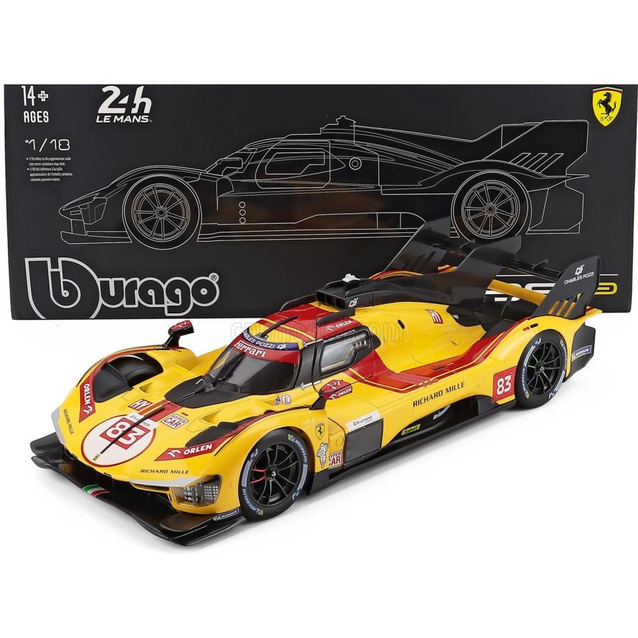 Bburago（ブラーゴ） Burago 1/18 Ferrari 499P #83 24h LE MANS 2025