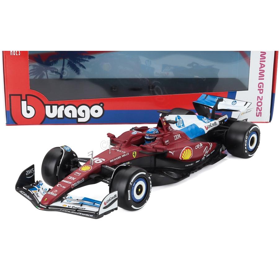 ミニカー burago Ferrari SF-25 C. Leclerc 1/18 F1 Ferrari SF-25 #16 Charles Leclerc Red 1:18 Official License