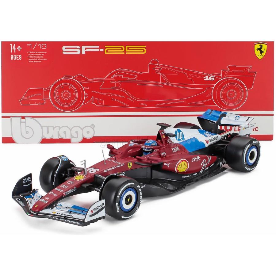 Bburago（ブラーゴ） ＜予約品＞ Burago 1/18 Ferrari SF-25 MIAMI GP