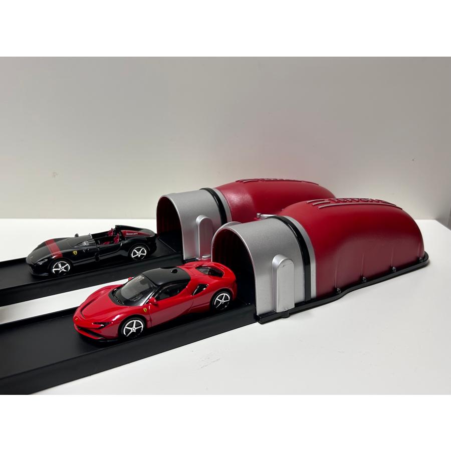 Burago 1/43 Ferrari Racing Launcher set MONZA SP2 SF90 フェラーリ ブラーゴ ミニカー 現地限定品の画像