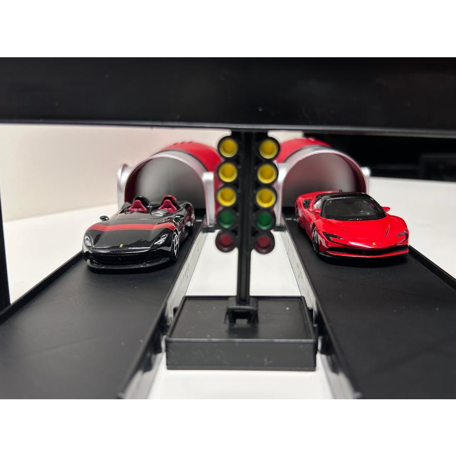 Burago 1/43 Ferrari Racing Launcher set MONZA SP2 SF90 フェラーリ ブラーゴ ミニカー 現地限定品の画像