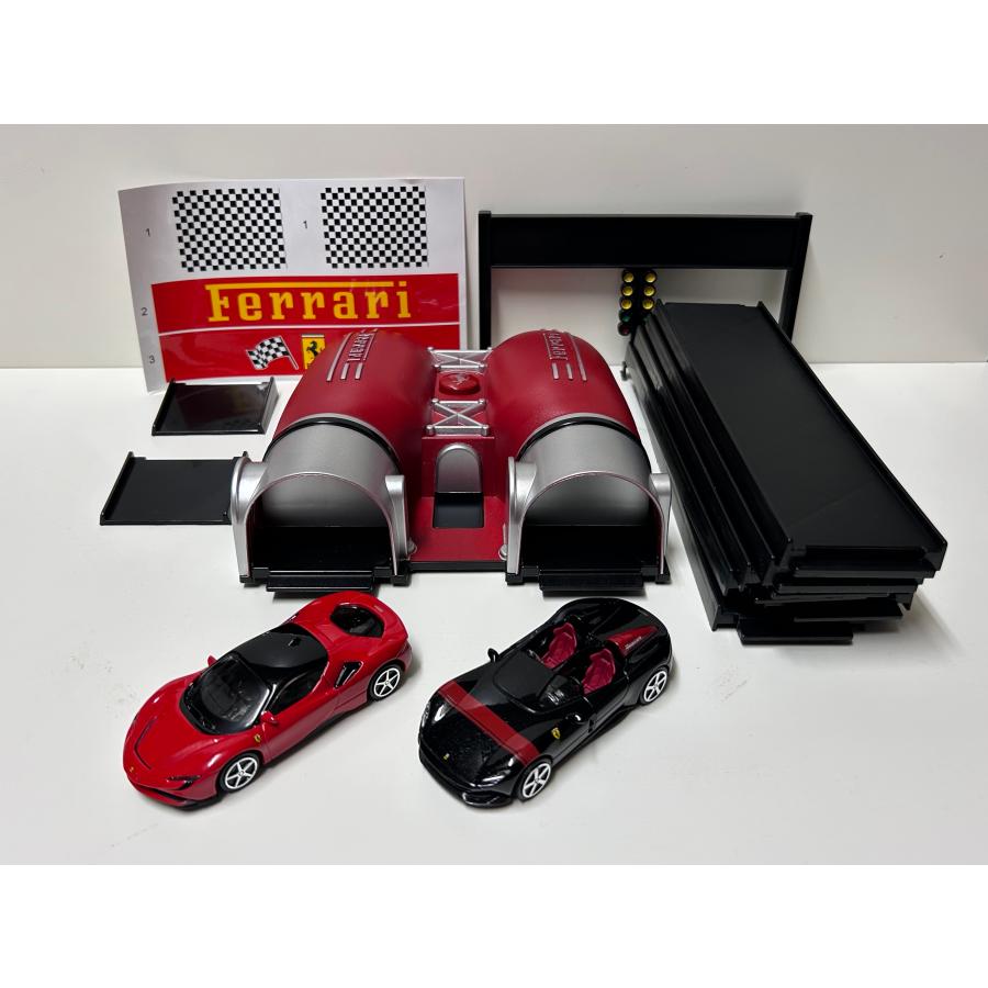 Burago 1/43 Ferrari Racing Launcher set MONZA SP2 SF90 フェラーリ ブラーゴ ミニカー 現地限定品の画像