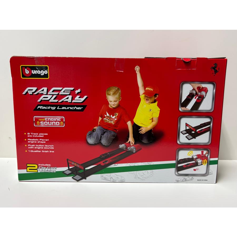 Burago 1/43 Ferrari Racing Launcher set MONZA SP2 SF90 フェラーリ ブラーゴ ミニカー 現地限定品の画像