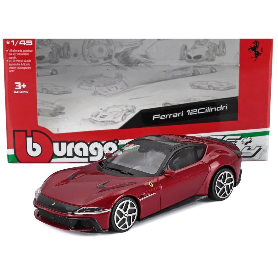 1/43 フェラーリ レッド Bburago（ブラーゴ） Burago 1/43 Ferrari 12 Cilindri レッド