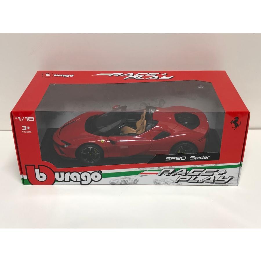Bburago Burago 1/18 Ferrari SF90 Stradale Spider レッド Bburago Burago 1/18 Ferrari SF90 Stradale Spider レッド