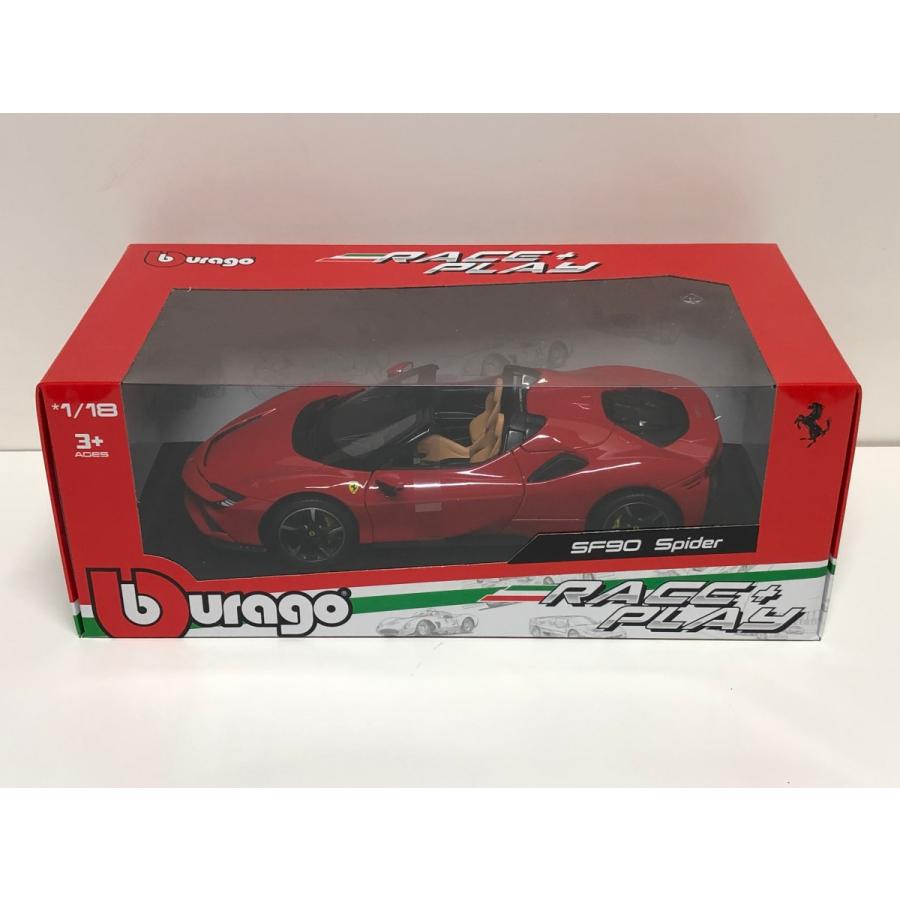 Burago 1/18 Ferrari SF90 Stradale Spider　レッド　フェラーリ　SF90　スパイダー　ブラーゴ｜garage-forza｜11