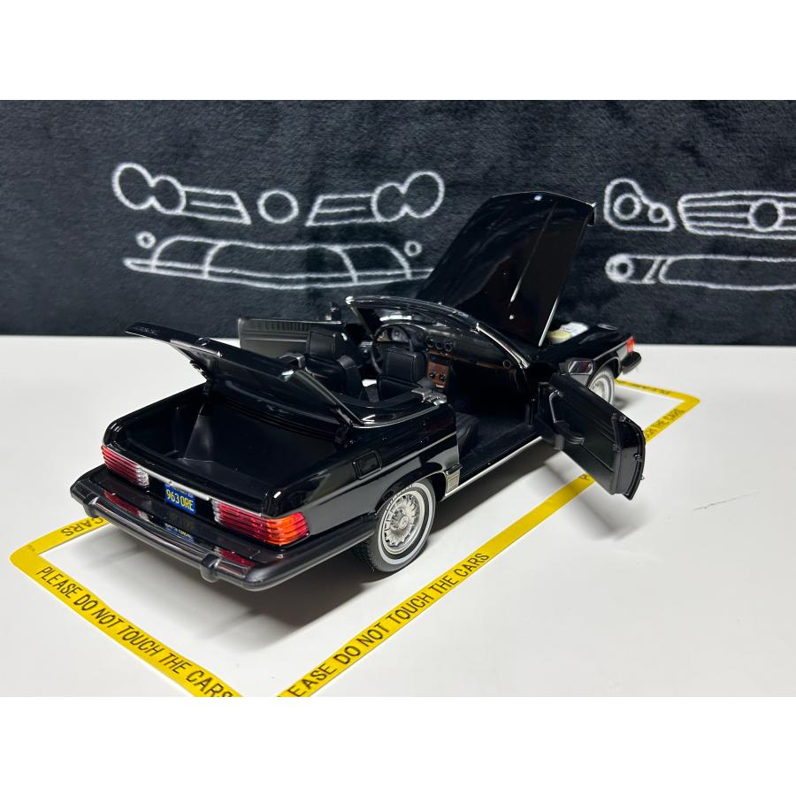 norev 1/18 Mercedes Benz 450SL R107 US-Version American Giggolo 1979　ブラック　メルセデス　ベンツ　ノレブ｜garage-forza｜12