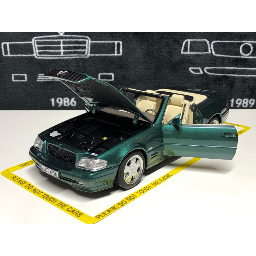 norev 1/18 Mercedes Benz 500 SL R129 1999 darkgreen-metallic