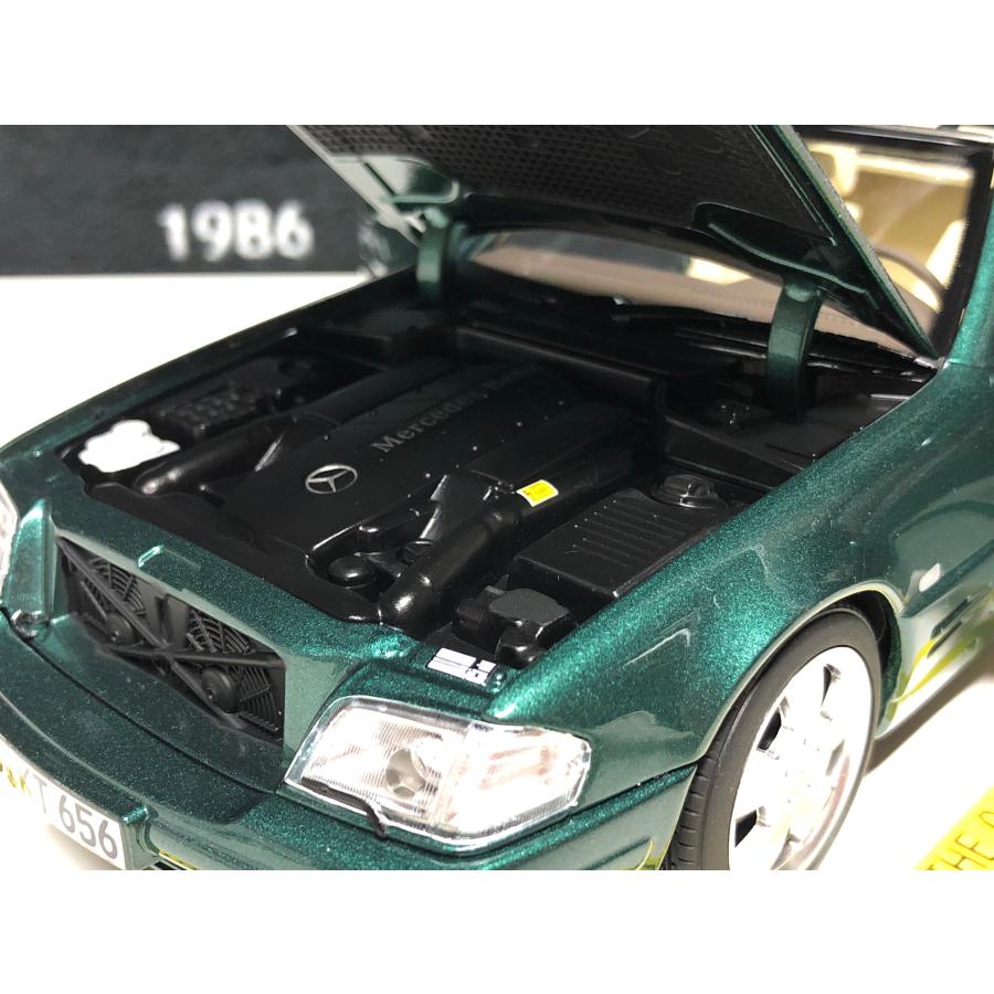 norev 1/18 Mercedes Benz 500 SL R129 1999 darkgreen-metallic