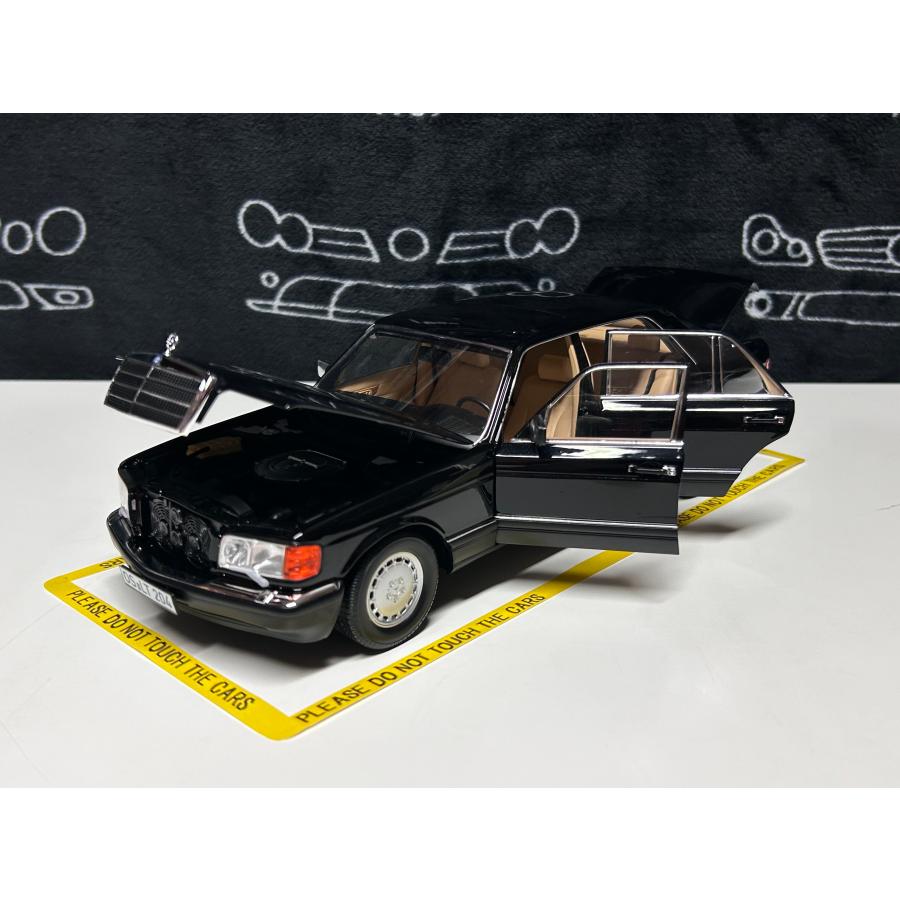norev 1/18 Mercedes Benz 560 SEL W126 1989　ブラック　メルセデス　ベンツ　ノレブ 