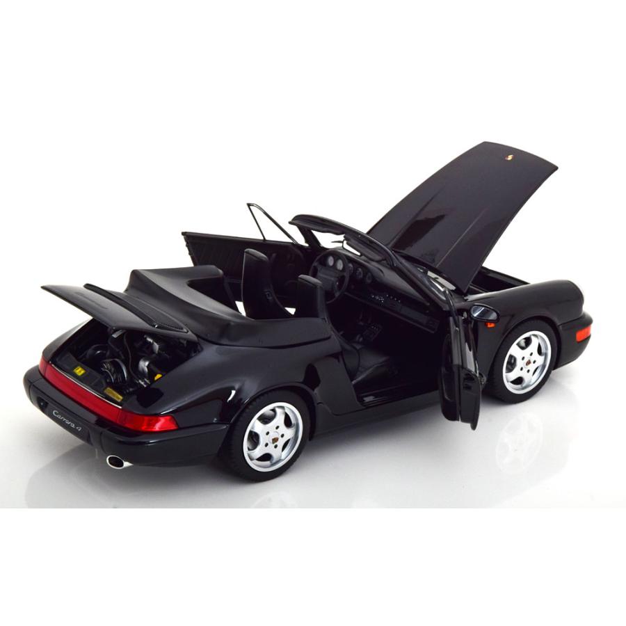 norev 1/18 Porsche 911 (964) Carrera 4 Convertible 1990 ブラック