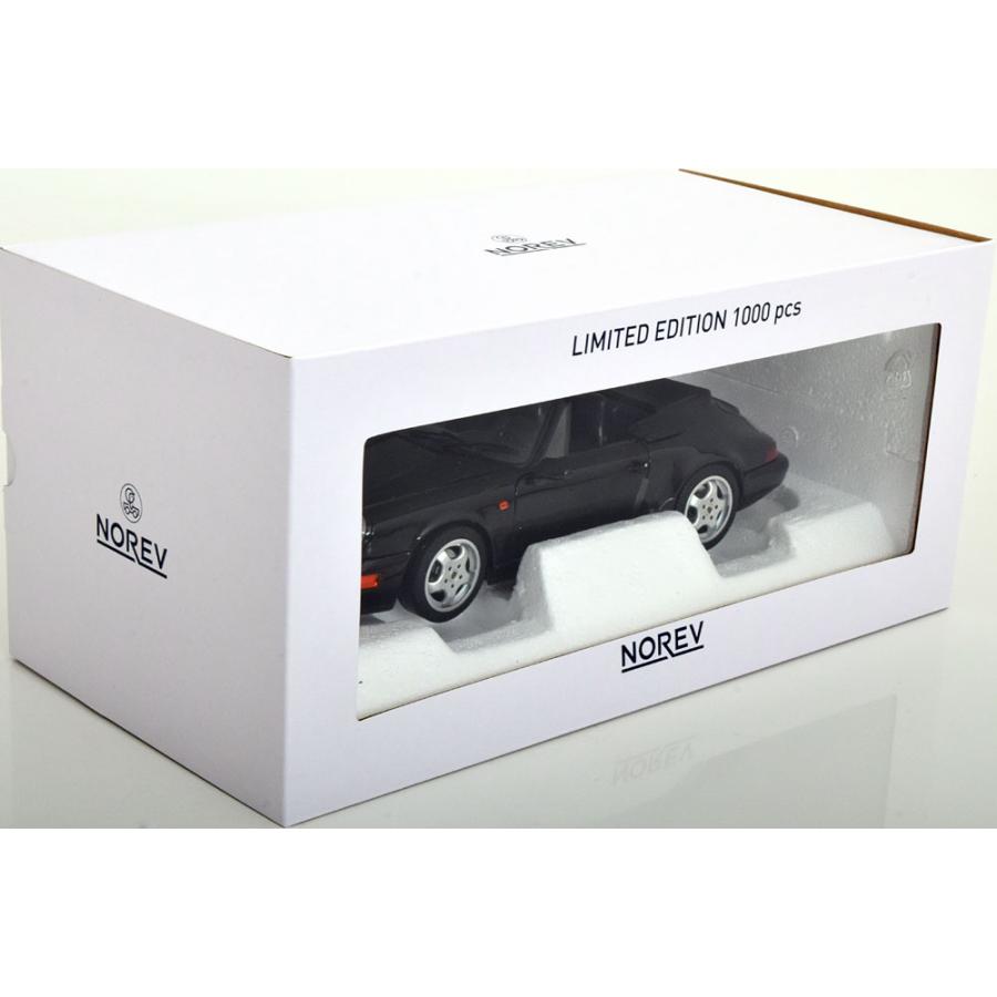 norev 1/18 Porsche 911 (964) Carrera 4 Convertible 1990 ブラック