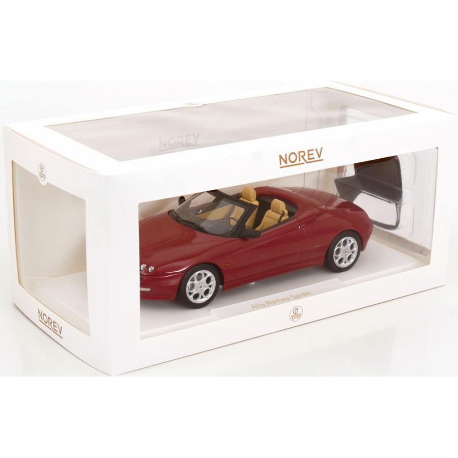 norev 1/18 Alfa Romeo Spider 1999 ダークレッド アルファロメオ ノレブ ミニカーの画像