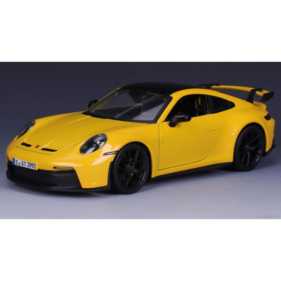 マイスト MAISTO 1/18 PORSCHE 911 992 GT3 イエロー ポルシェ マイスト MAISTO 1/18 PORSCHE 911 992 GT3 イエロー ポルシェ