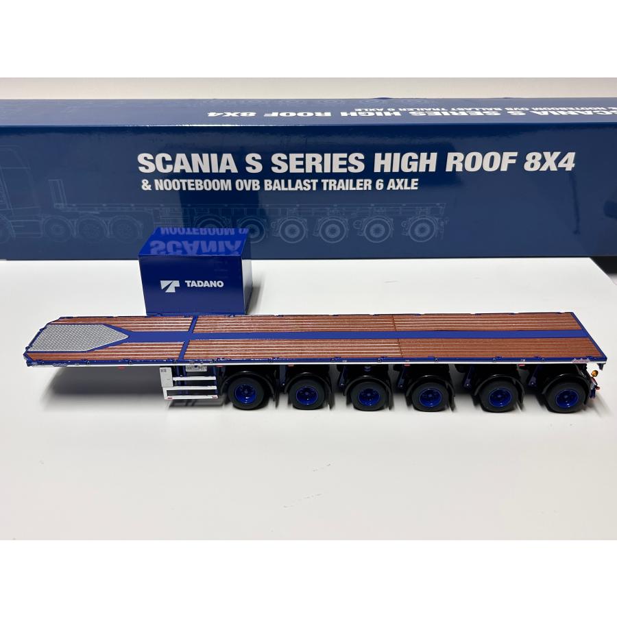 IMC 1/50 SCANIA S-Serie high roof Nooteboom flatbad trailer IMC 1/50 SCANIA S-Serie high roof Nooteboom flatbad trailer