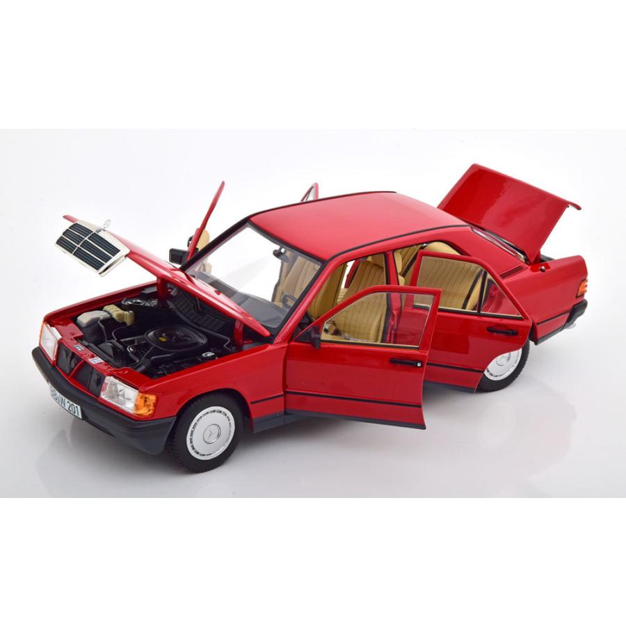 norev 1/18 Mercedes Benz 190E W201 1982-1988 red メルセデス ベンツ