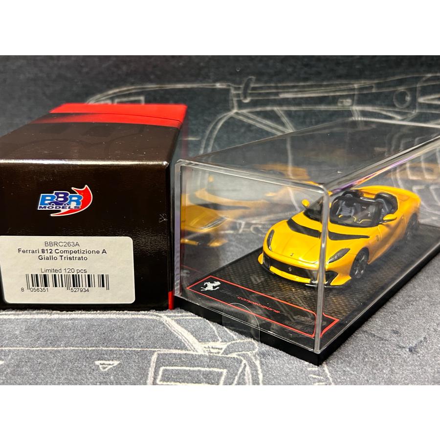 B.B.R BBR 1/43 Ferrari 812 Competizione A Giallo tristrato