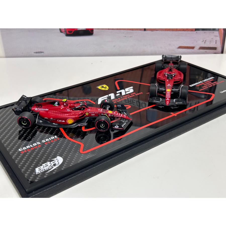 B.B.R BBR 1/43 Ferrari SF-75 G.P BAHRAIN 2022 C.Leclerc C. Sainz
