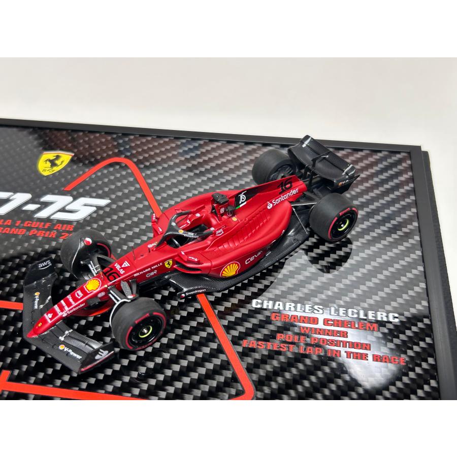 B.B.R BBR 1/43 Ferrari SF-75 G.P BAHRAIN 2022 C.Leclerc C. Sainz