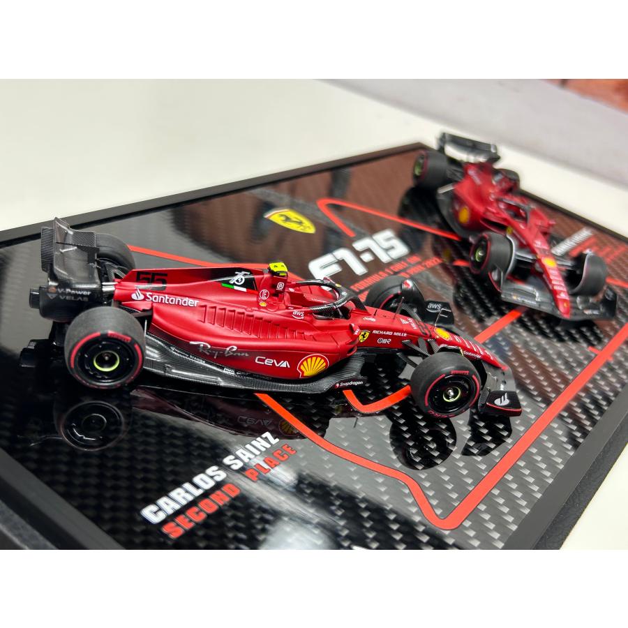 B.B.R BBR 1/43 Ferrari SF-75 G.P BAHRAIN 2022 C.Leclerc C. Sainz