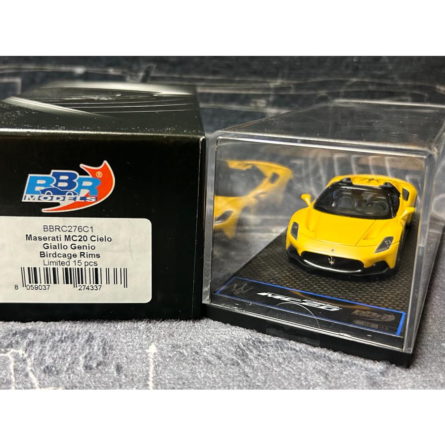 B.B.R 最新作！ BBR 1/43 Maserati MC20 CIELO Giallo Genio