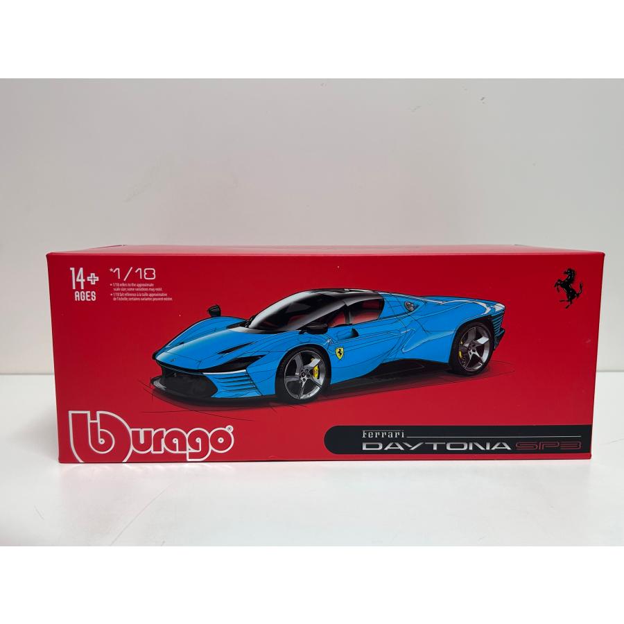 Burago signature 1/18 Ferrari Daytona SP3 closed　Baby blue　フェラーリ　デイトナ　ブラーゴ｜garage-forza｜11