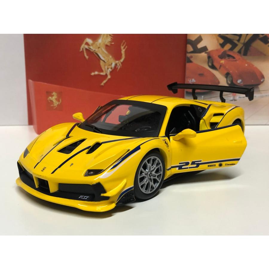 Bburago（ブラーゴ） Burago 1/24 Ferrari 488 Challenge #25 イエロー