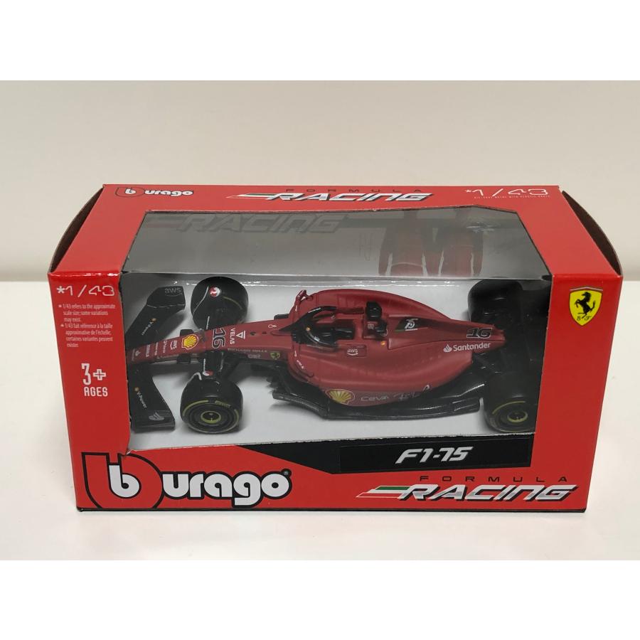 Bburago（ブラーゴ） Burago 1/43 Ferrari F1 75 #16 CHARLES LECLERC