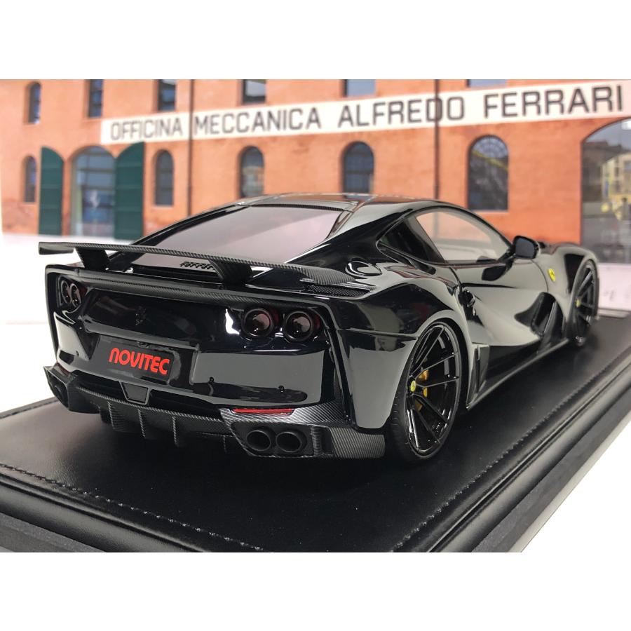 （新品,未開封） IVY 1/18 Ferrari 812 superfast Novitec N-Largo ブラック　フェラーリ　ノビテック　ケース付 【EIM8484250785】(29900円)