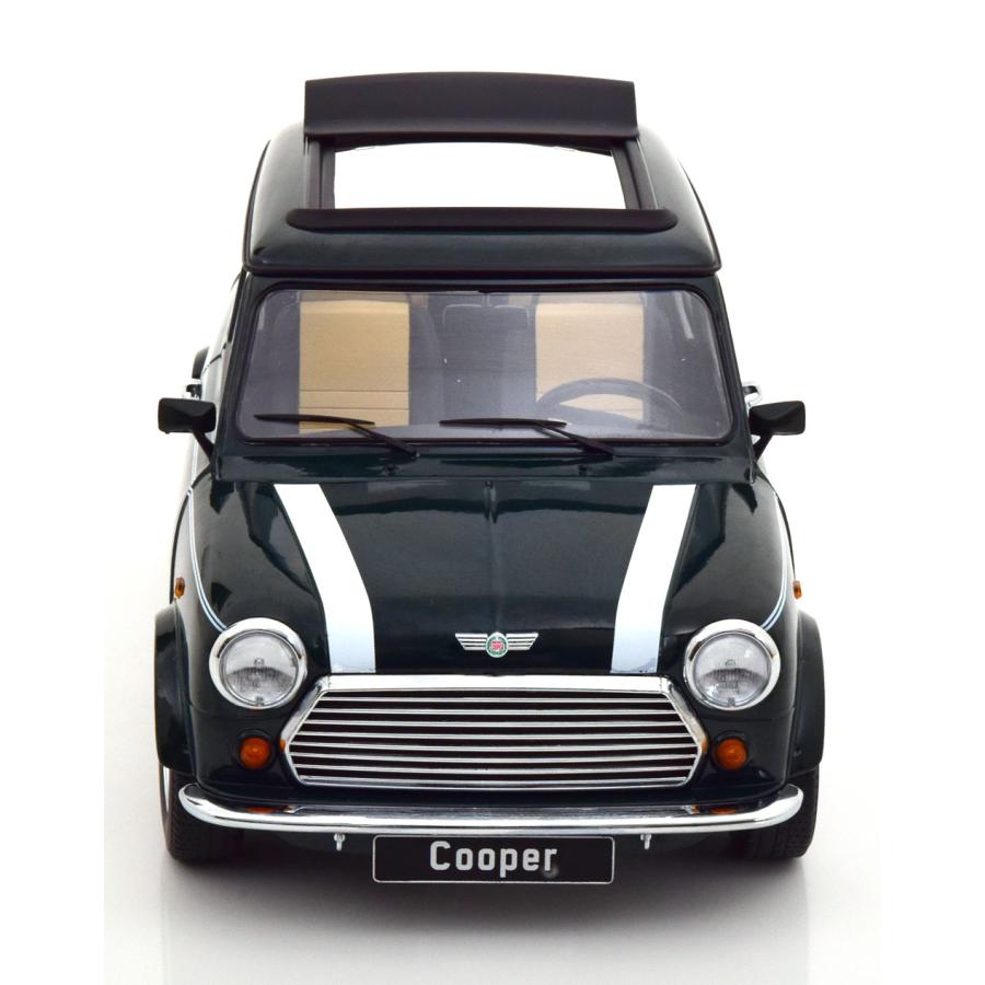 KK Scale Mini Cooper, vert foncé/blanche, 1:12