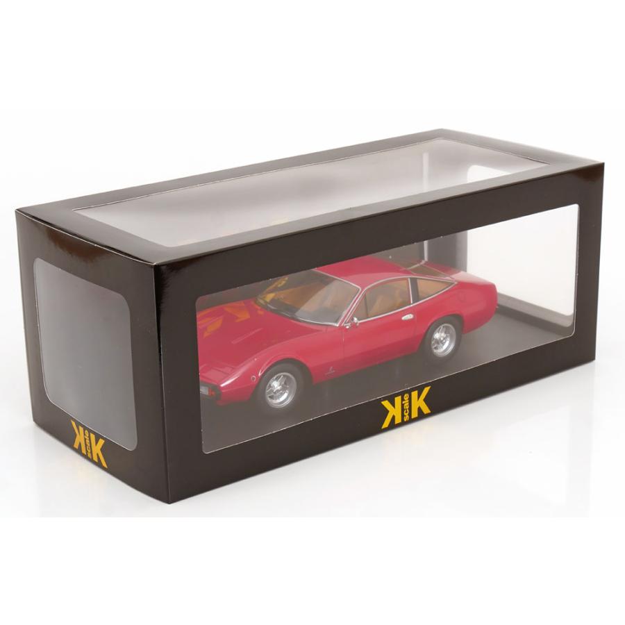 KK scale 1/18 Ferrari 365 GTC4 1971 レッド ブラウン内装 フェラーリ ミニカーの画像