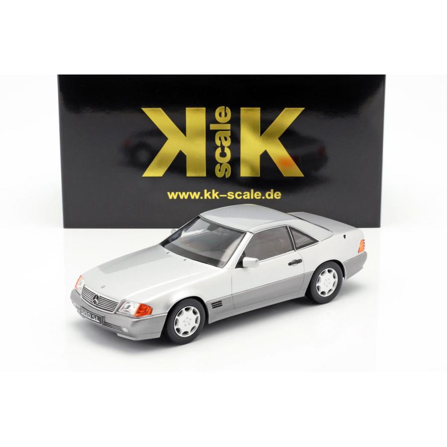 KK scale 1/18 Mercedes Benz 500 SL R129 1993 シルバー ダイキャスト