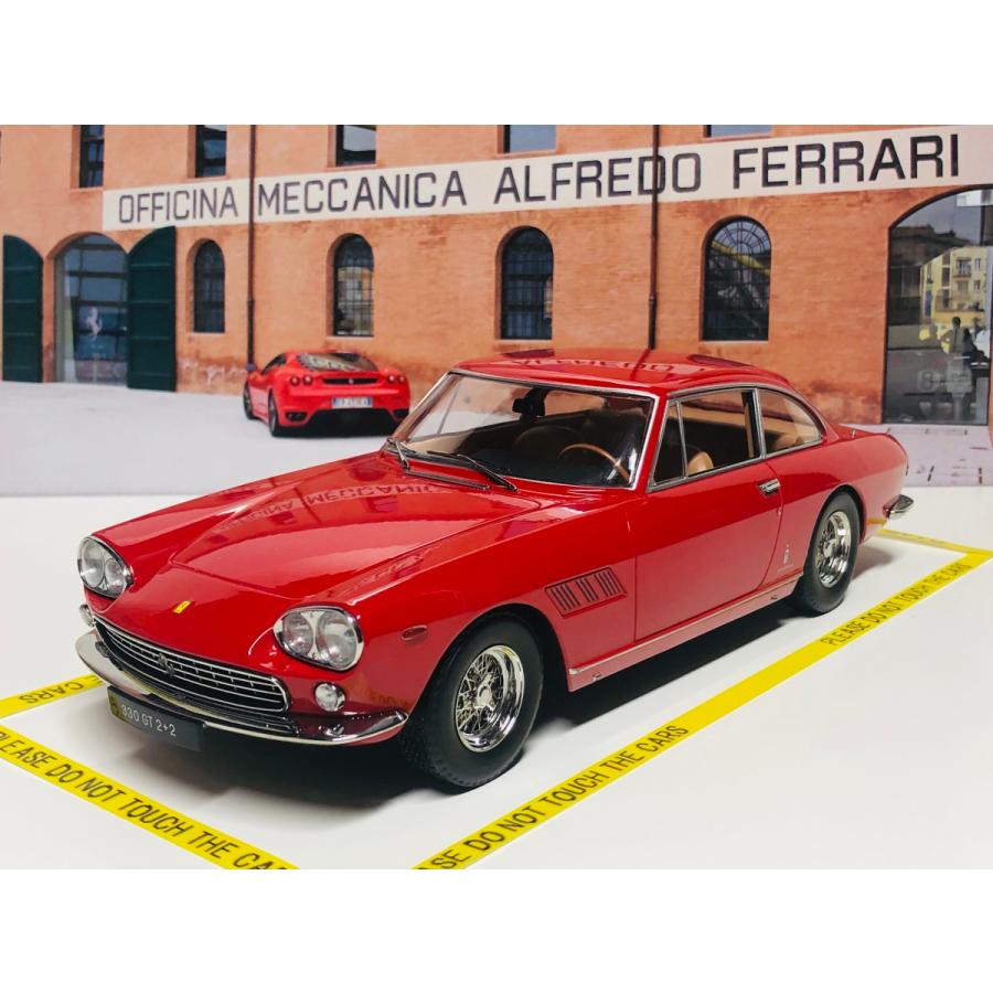 KK scale 1/18 Ferrari 330 GT 2+2 1964 レッド （ベージュ内装）　ダイキャスト製　フェラーリ