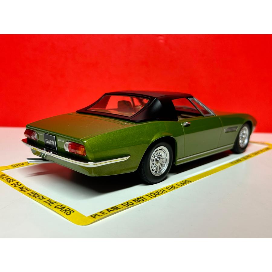 ミニチャンプス　1/18 マセラティ ギブリ　スパイダー KKスケール KK scale 1/18 Maserati Ghibli Spider 1970 イエロー ダイ