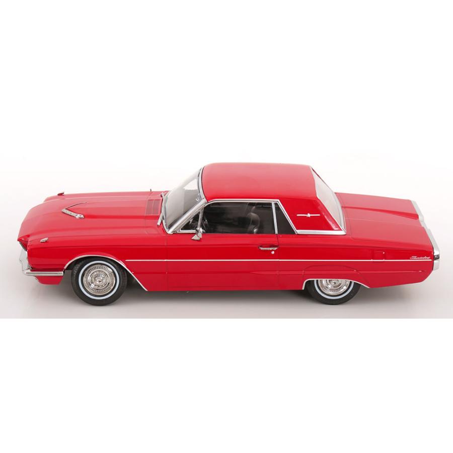 KK scale 1/18 Ford Thunderbird Hardtop Coupe 1966 レッド ダイキャスト製 フォード  ミニカーの画像