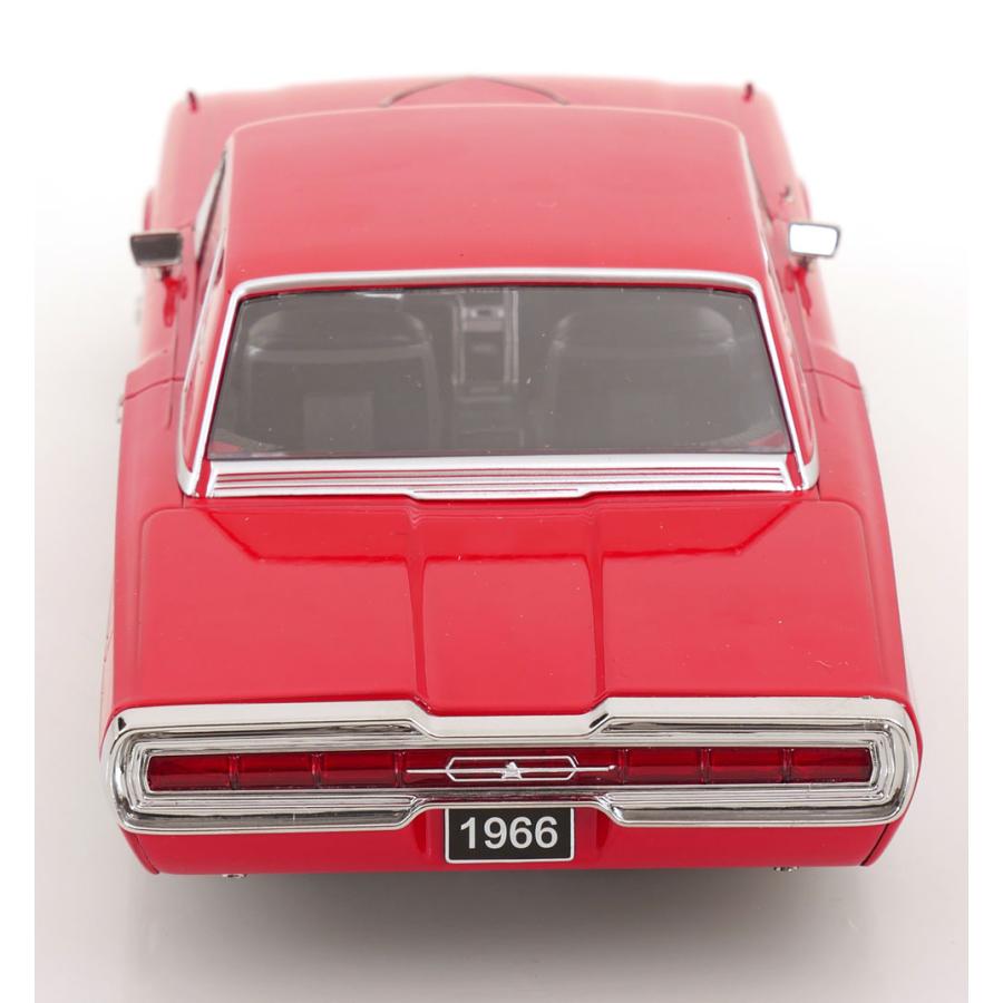 KK scale 1/18 Ford Thunderbird Hardtop Coupe 1966 レッド ダイキャスト製 フォード  ミニカーの画像
