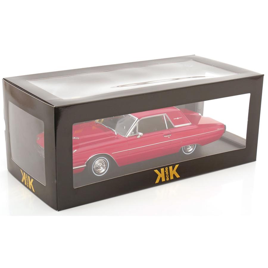 KK scale 1/18 Ford Thunderbird Hardtop Coupe 1966 レッド ダイキャスト製 フォード  ミニカーの画像