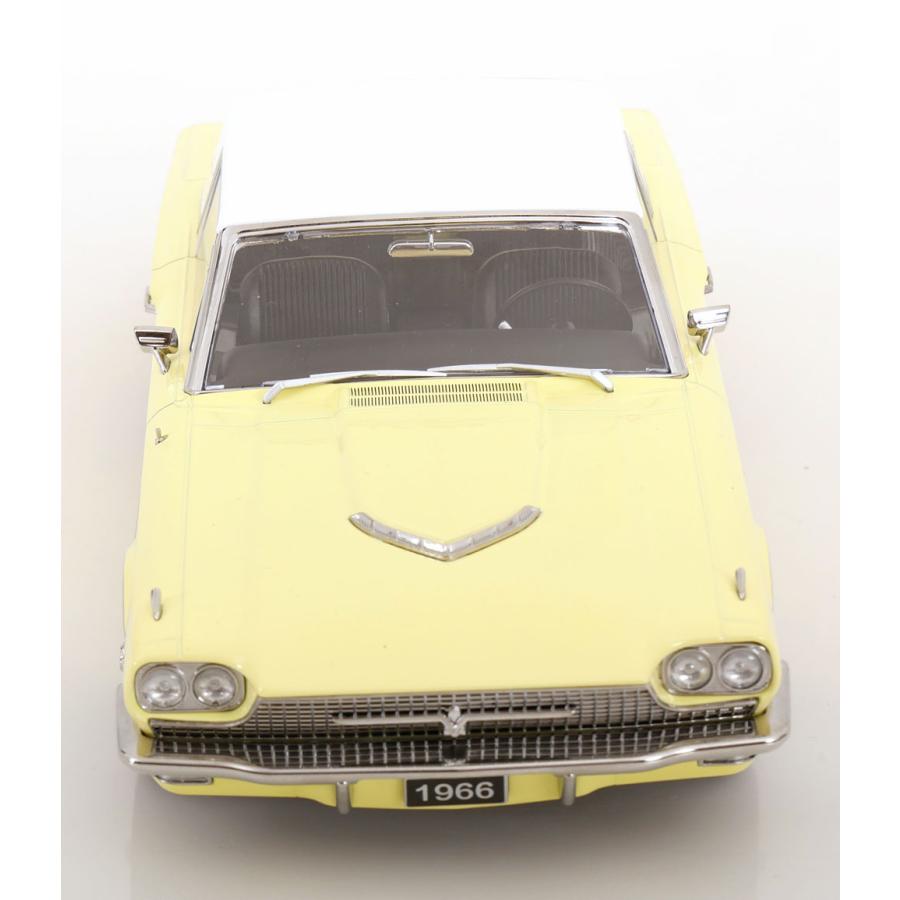 KK scale 1/18 Ford Thunderbird Hardtop Coupe 1966 ライトイエロー ダイキャスト製 フォード  ミニカーの画像