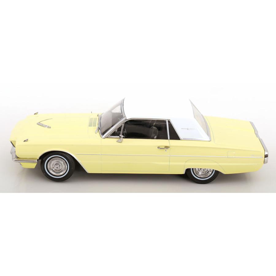KK scale 1/18 Ford Thunderbird Hardtop Coupe 1966 ライトイエロー ダイキャスト製 フォード  ミニカーの画像
