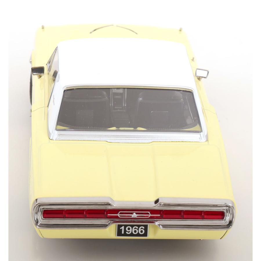 KK scale 1/18 Ford Thunderbird Hardtop Coupe 1966 ライトイエロー ダイキャスト製 フォード  ミニカーの画像